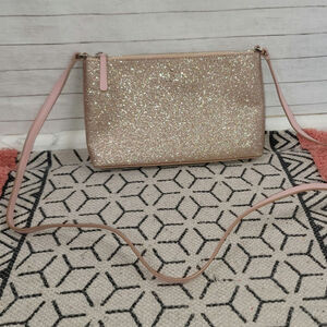 Kate Spade Joeley Glitter Crossbody Bag in Gold
